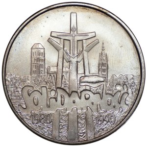 100,000 zlotys, 1990, Solidarity, Type A