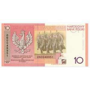 10 zlotých 2008, 90. výročie obnovenia nezávislosti Poľska