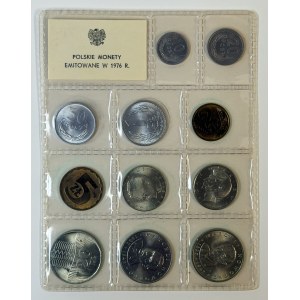 Polish coins issued in 1976, set of 10, original blister pack