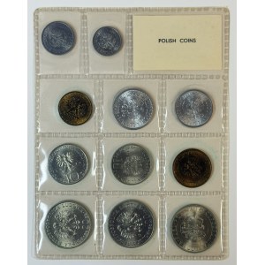 Polish coins issued in 1976, set of 10, original blister pack