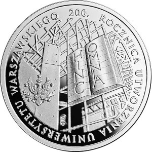 10 zlotych, 2016, 200th Anniversary of the Founding of the University of Warsaw
