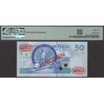 50 zlotých 1994, séria AA 0000000, SPECIMEN č. 006, PMG 64