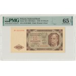 10 zlotych, 1948, AY series, PMG 65 EPQ