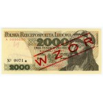2,000 zlotys, 1977, Series A 0000000, SPECIMEN No. 0071*