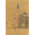 Unknown artist, Poland, 20th century, Triptych – Warsaw’s Old Town, early 20th century