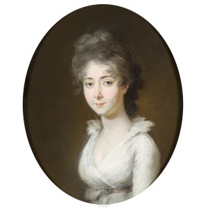 Unknown artist, Poland, 18th/19th century, Portrait of a young woman, 18th/19th century