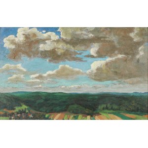 Henryk Uziembło (1879–1949), Landscape with Clouds, 1929