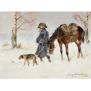 Jerzy Kossak (1886–1955), A Napoleonic Soldier, 1941