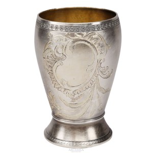 Aleksander Fuld, Silverware Manufactory, Moscow (1862–1917), Cup with rocaille decoration, 1896–1908