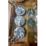 Salvador DALI (1904–1989), “Set of 10 Silver Medals Depicting the Ten Commandments, 999 fineness,” 1975