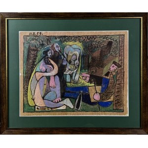 Pablo Picasso 1881–1973, from the series “Le Déjeuner sur l’herbe” (Luncheon on the Grass), 1962