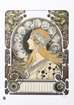 Alfons Mucha (1860 - 1939), Zodiak (La Plume)