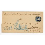 Envelope of a letter sent from Kraków to Woźnik in Upper Silesia, 1878 (113)