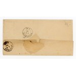 Envelope of a letter sent from Kraków to Woźnik in Upper Silesia, 1878 (113)