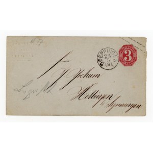 Kingdom of Württemberg, 3 kr. postal stationery, 1870s (120)
