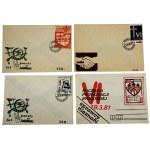 Solidarity, set of 4 envelopes (217)