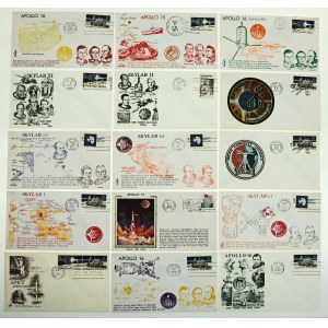 USA, space, set of 15 envelopes (224)