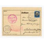 Hindenburg, 1937. Postcard to Środa Śląska / Neumarkt in Schlesien, carried by the LZ 129 Hindenburg airship (168)