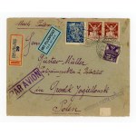 Airmail letter from Plana, Czechoslovakia, to Gródek Jagielloński, 1924 (171)