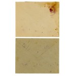 Przedbórz, set of stamps on two envelopes (493)