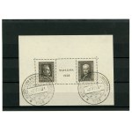 Philatelic Exhibition in Warsaw, 1928. Canceled block (392)