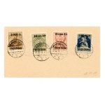 Second Polish Republic. Commemorative series, 1918. Stamps on an envelope (487)