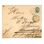 Russian postage stamp used in the Polish Territories, 10 kopeck stamp, Warsaw 1897 (494)