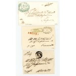 Italy, the Papal States, set of three letters, 1817–1843 (495)