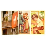 Switzerland, airmail, set of cards, 1929–1931. 3 pieces total. (499)