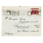Second Polish Republic. Letter from Gdynia to Budapest, 1936. Gdynia 1 (506) Propaganda Bulletin