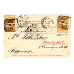 Postcard mailed from Warsaw to Budapest, 1900 (520)
