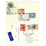 Gliding Competition, Leszno, 1954. Set of two cards (522)
