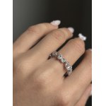 Unikatowy pierścionek z diamentami lab 3.32 ct Bardzo wysokiej czystości VVS-VS