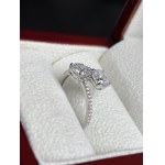 Gold ring with two lab-grown diamonds totaling 2.06 ct, VS clarity, and side diamonds totaling 0.10 ct, VVS clarity