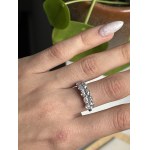 Pierścionek z 5 diamentami lab 2.92 ct Bardzo wysokiej czystości VVS-VS