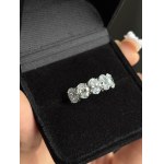 Pierścionek z 5 diamentami lab 2.92 ct Bardzo wysokiej czystości VVS-VS