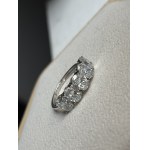 Pierścionek z 5 diamentami lab 2.92 ct Bardzo wysokiej czystości VVS-VS