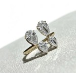 Gold Ring with 2.21 ct of Laboratory-Grown Diamonds, Very High Clarity (VVS-VS), HRD Antwerp Certificate