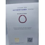 Bracelet with natural rubies, 23.42 grams. ALGT Antwerp certificate