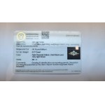 Gold ring with natural diamonds, 0.77 ct. IGI certificate
