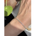 Gold Bracelet with Diamonds, Very High Clarity (VVS-VS), Lab-Graded 2.30 ct, IGI Certificate