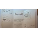 5.72 g gold bracelet with lab-grown diamonds totaling 8.27 ct, IGI certificate
