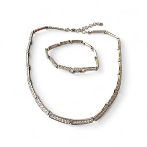 Swarovski necklace and bracelet