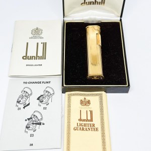Vergoldetes Dunhill-Feuerzeug, komplettes Set
