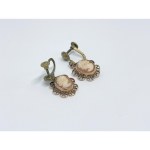 Gold Clips with a Cameo