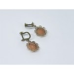 Gold Clips with a Cameo