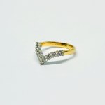 Gold Ring with 0.5-Carat Diamonds