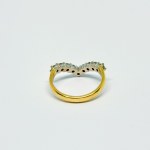 Gold Ring with 0.5-Carat Diamonds