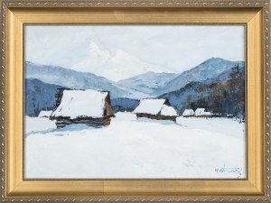 Michał Stańko (1901-1969), Zimowy pejzaż podhalański z okolic Zakopanego, lata 50./60. XX w.