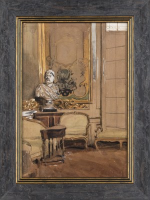 Antoni Piotrowski (1853-1924), Popiersie Jana III Sobieskiego w Pałacu w Wilanowie, 1915